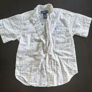 Polo by Ralph Lauren Classic Blue and Green Button Down Shirt